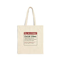 Funny Christmas Shopping Tote Bag Calm 10mg Parking Lot Prescription