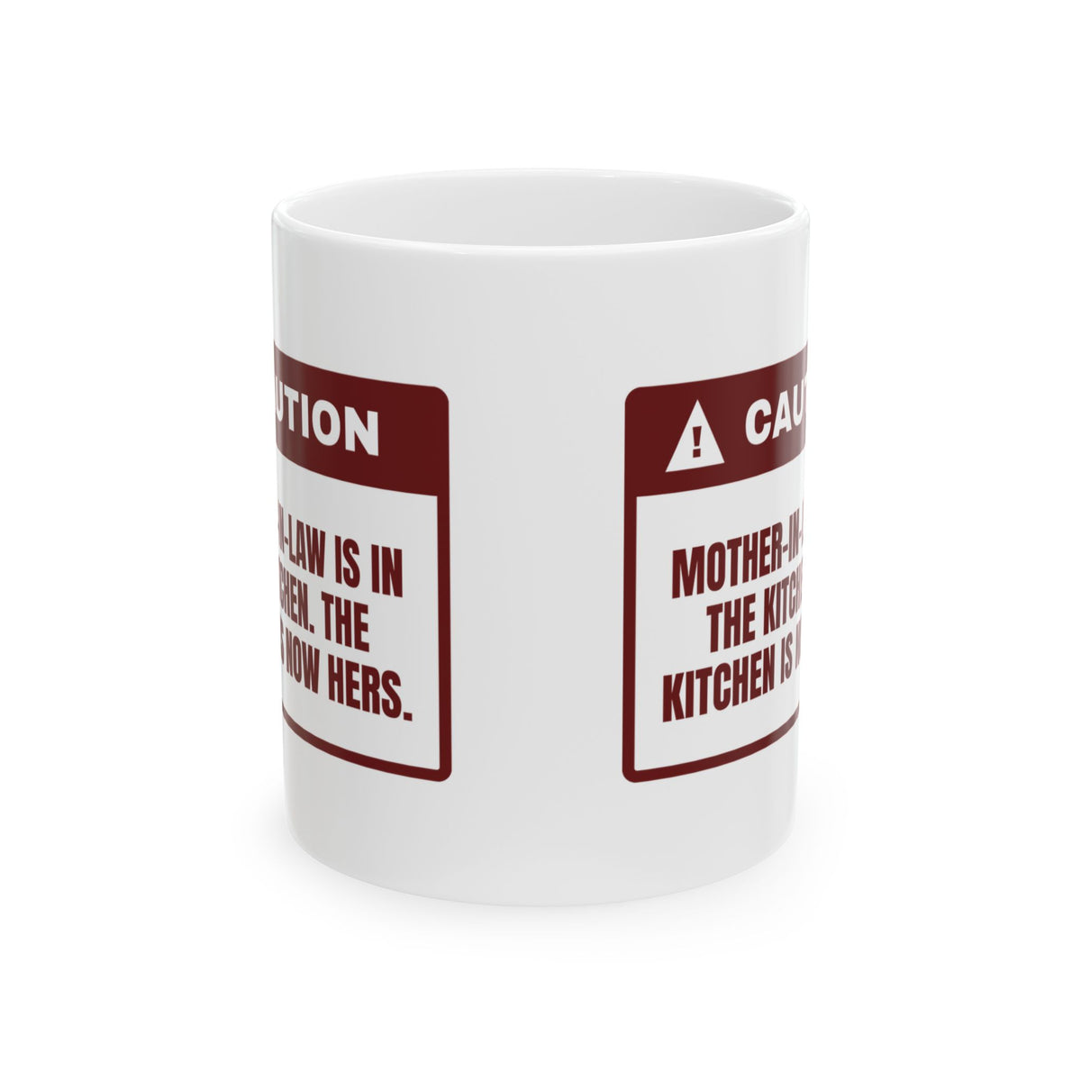 Funny In-Laws Christmas Coffee Mug Mother-In-Law Is In The Kitchen