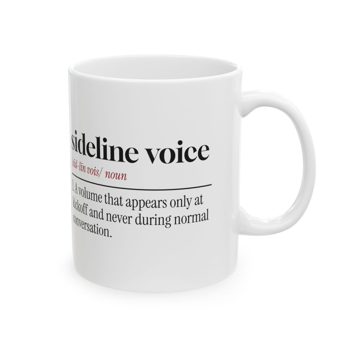 Sideline Voice Coffee Mug For Football Dad