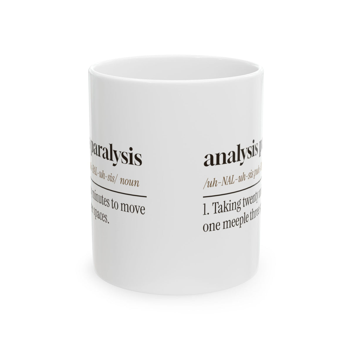 Board Game Coffee Mug Analysis Paralysis Twenty Minutes
