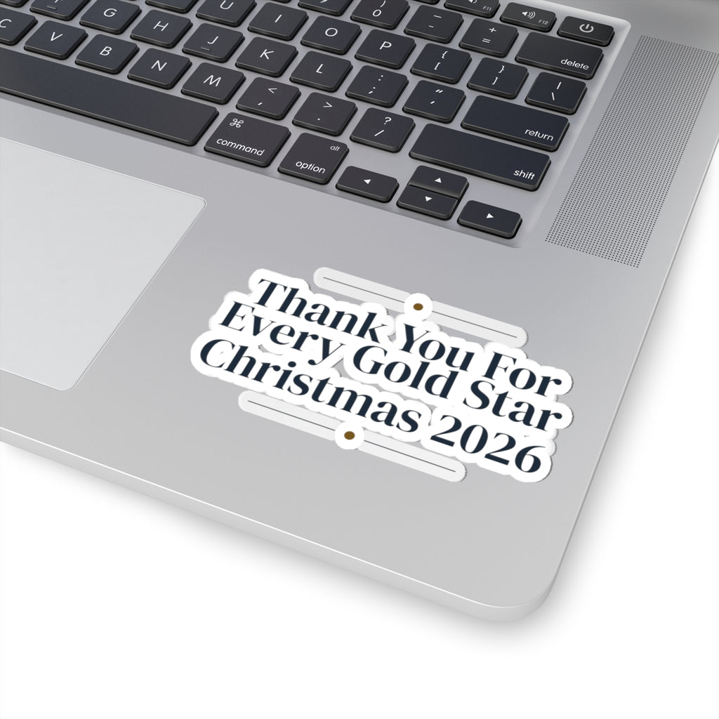Teacher Christmas Sticker Thank You For Every Gold Star 2026