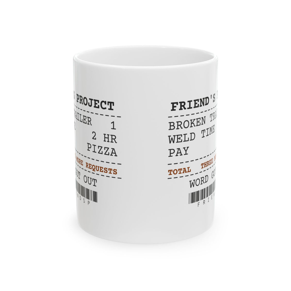 Funny Welder Coffee Mug Fixed One Trailer Three More Requests Receipt