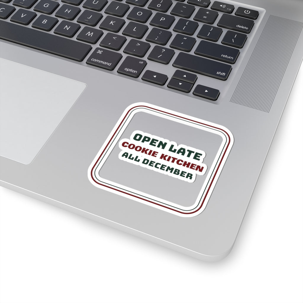 Christmas Sticker Cookie Kitchen Open Late All December For Bakers