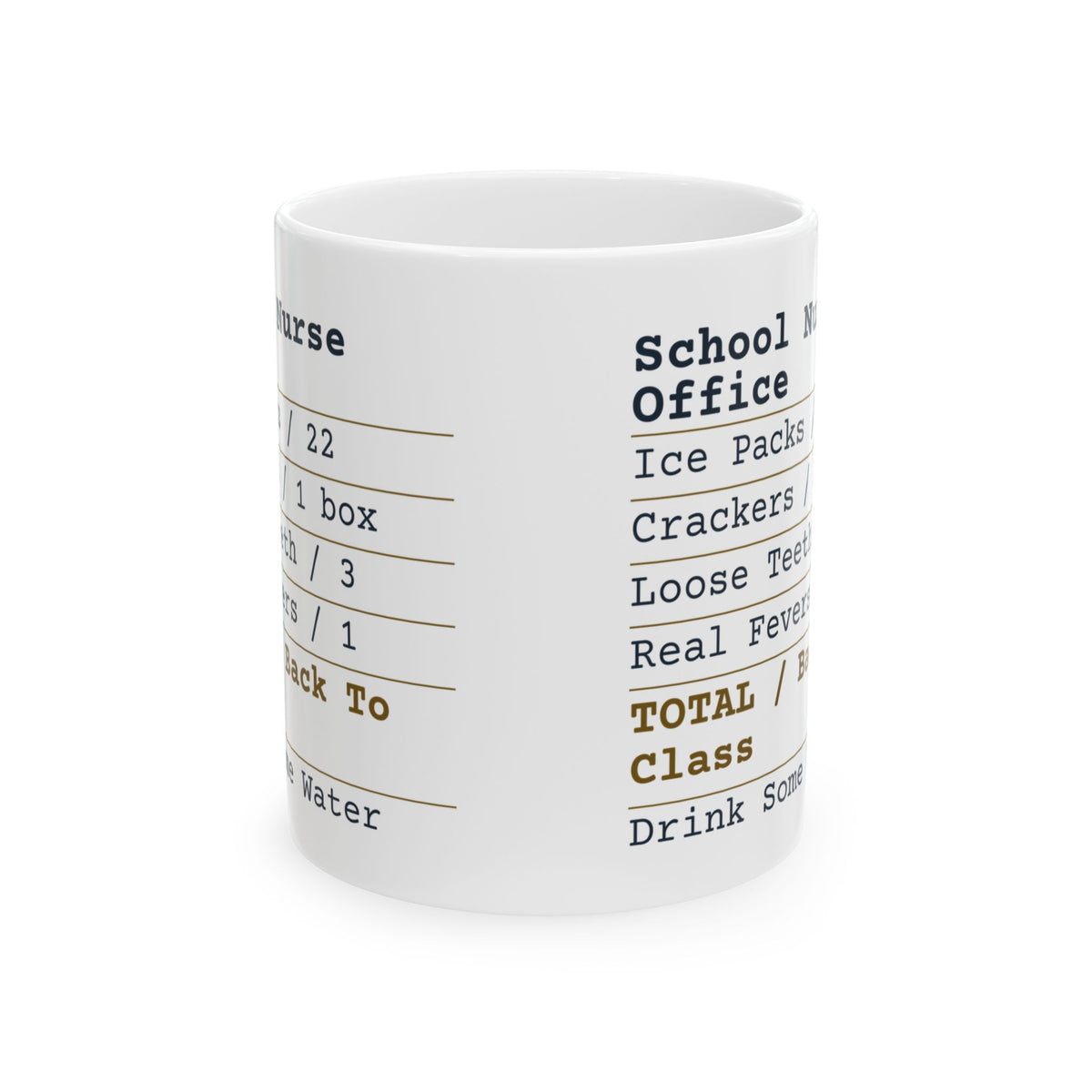 Funny School Nurse Coffee Mug Nurse Office Receipt For School Nurses
