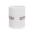 Christmas Coffee Mug For Grandma Grandma's Kitchen Open All December
