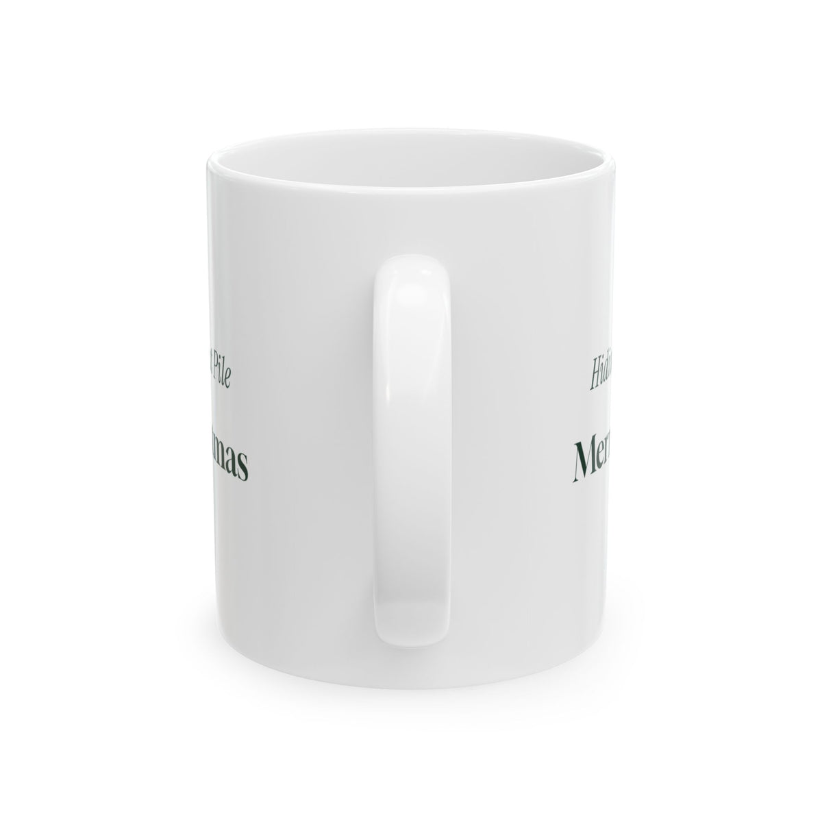 Funny Introvert Christmas Coffee Mug Hiding In The Coat Pile
