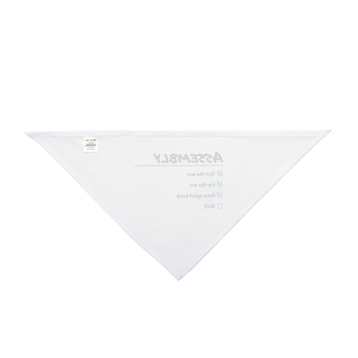 Funny Principal Dog Bandana Raise The Quiet Hand Assembly Checklist
