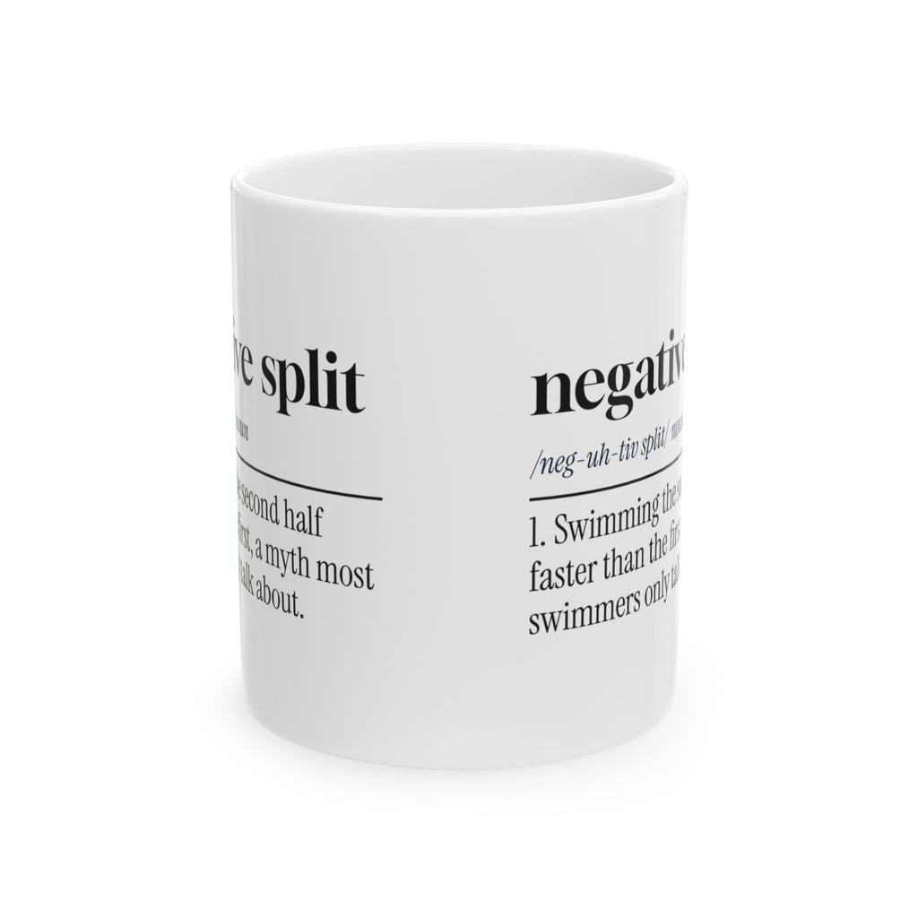 Negative Split Coffee Mug For Swimmers