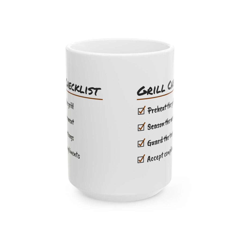 Grill Checklist Coffee Mug Accept All Compliments For Dad