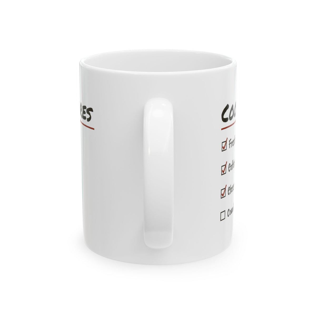 Funny Chicken Coffee Mug Coop Chores Checklist Count Heads Twice