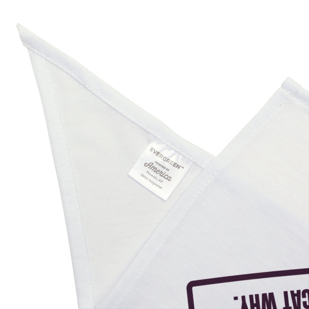 Funny Cat Christmas Dog Bandana Tabletop Tree This Year Ask The Cat Why