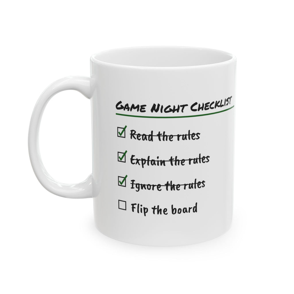 Board Game Coffee Mug Read Rules Ignore Rules Flip
