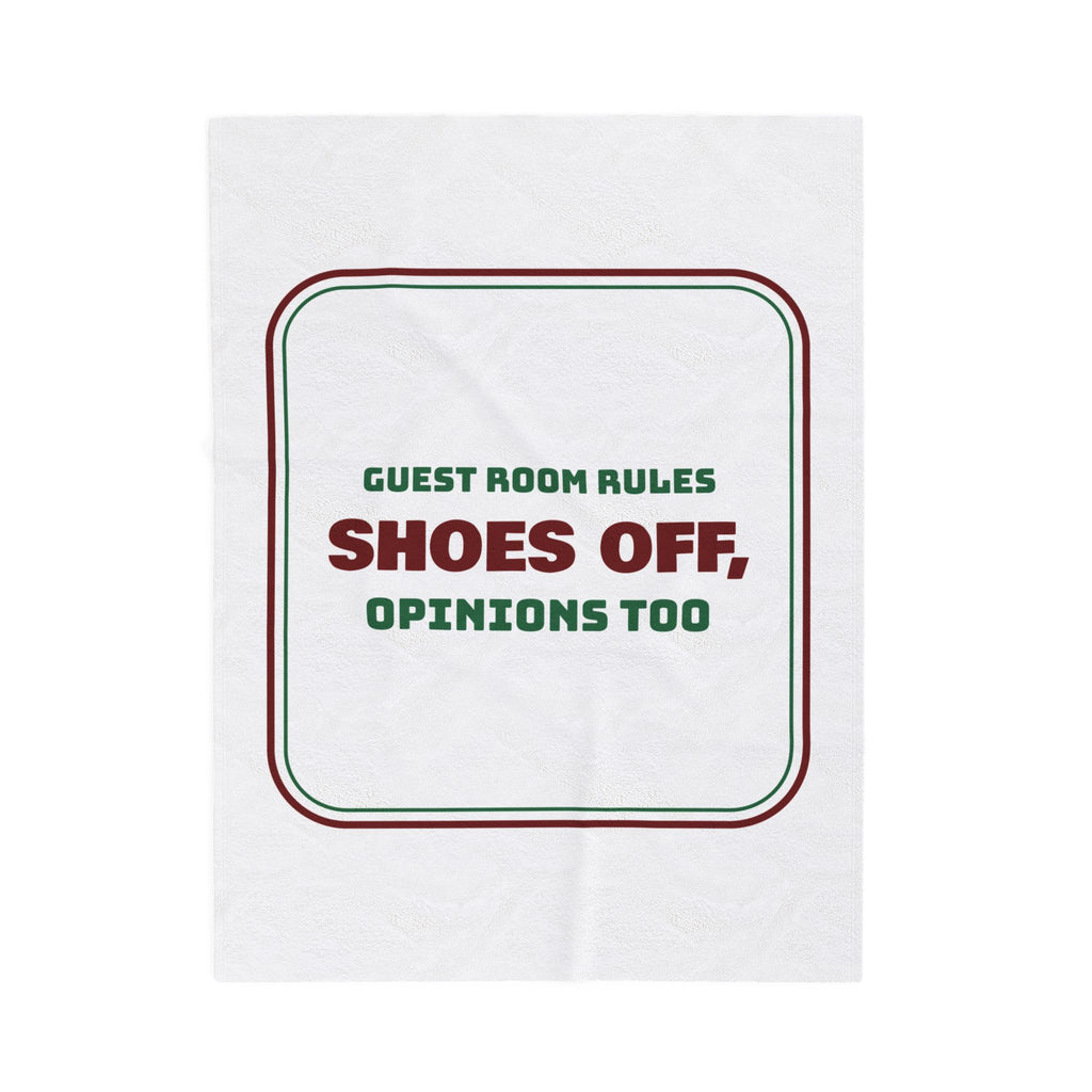 Funny Christmas In-Laws Throw Blanket Shoes Off Opinions Too