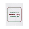 Funny Christmas In-Laws Throw Blanket Shoes Off Opinions Too