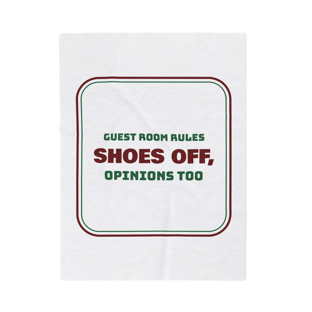 Funny Christmas In-Laws Throw Blanket Shoes Off Opinions Too