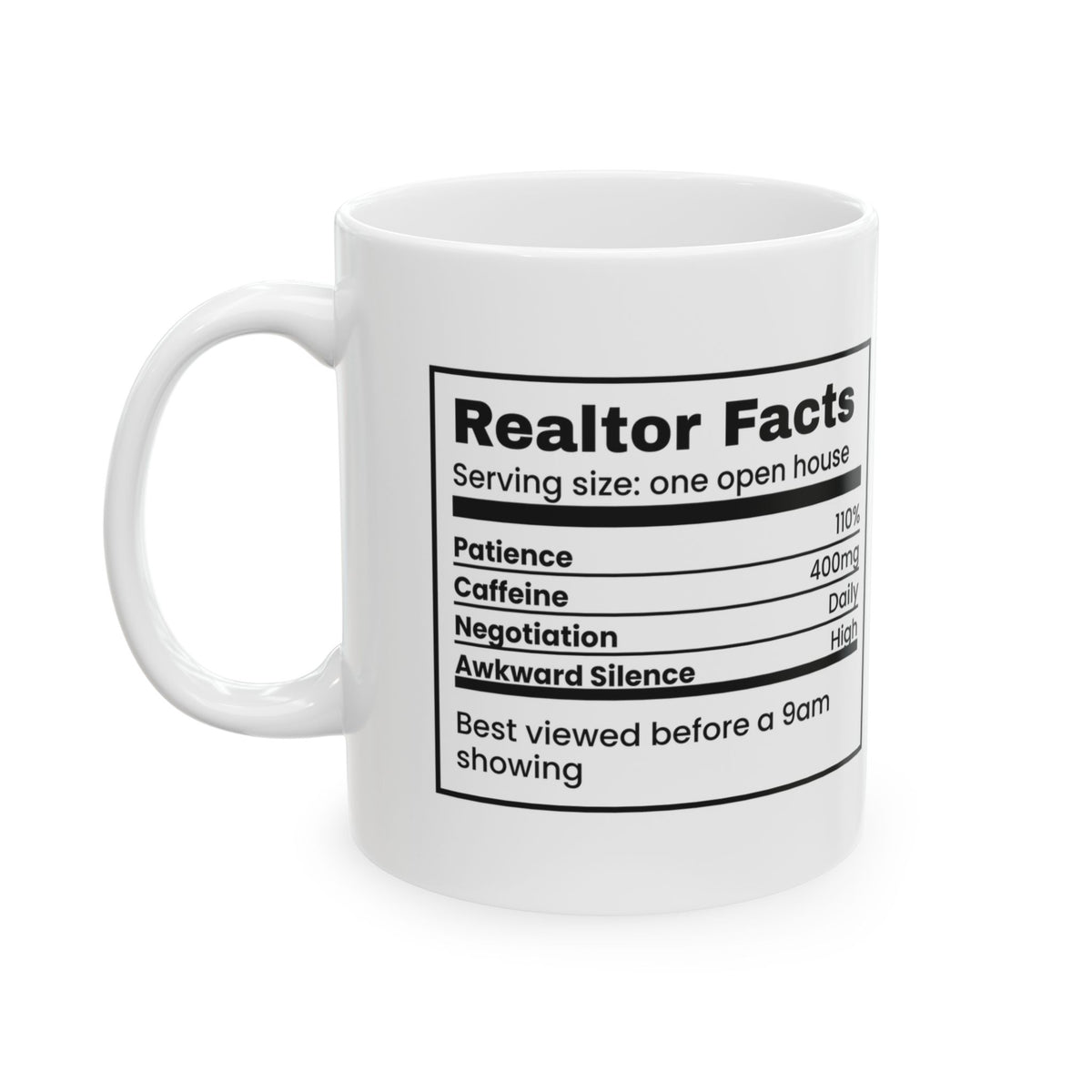 Realtor Coffee Mug Patience 110% Funny Real Estate