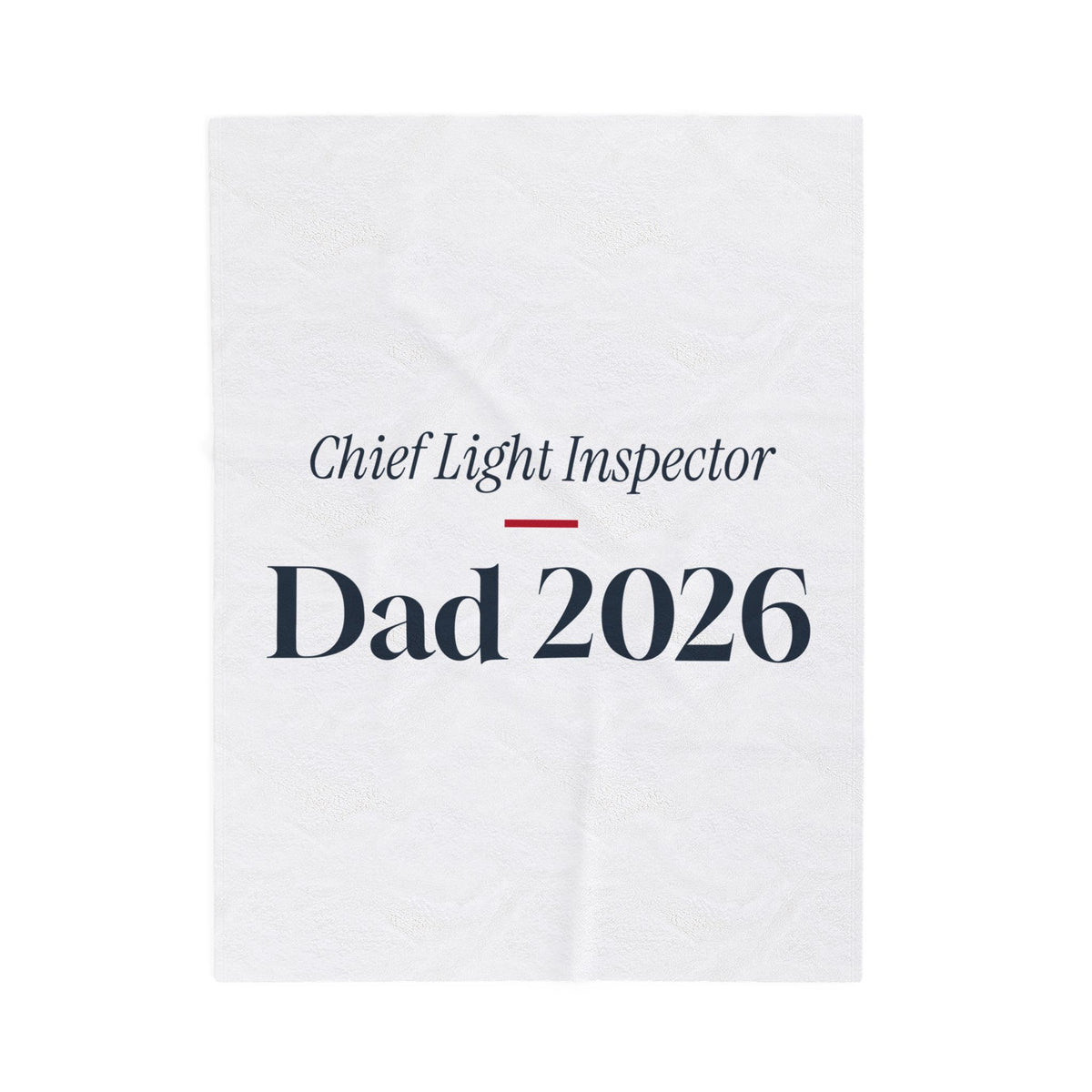 Funny Christmas Dad Throw Blanket Chief Light Inspector Dad 2026