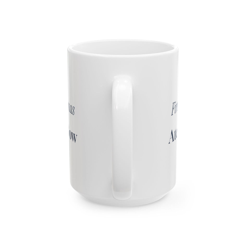 Funny Baby's First Christmas Coffee Mug Ate The Bow New Parents