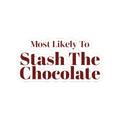 Funny Christmas Family Sticker Most Likely To Stash The Chocolate