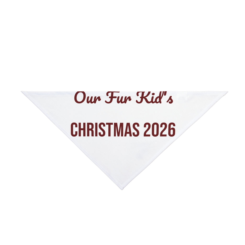 Christmas Dog Bandana Our Fur Kid's Christmas 2026 Keepsake