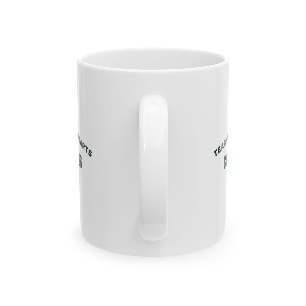 Teacher Christmas 2026 Coffee Mug Teaching Little Hearts