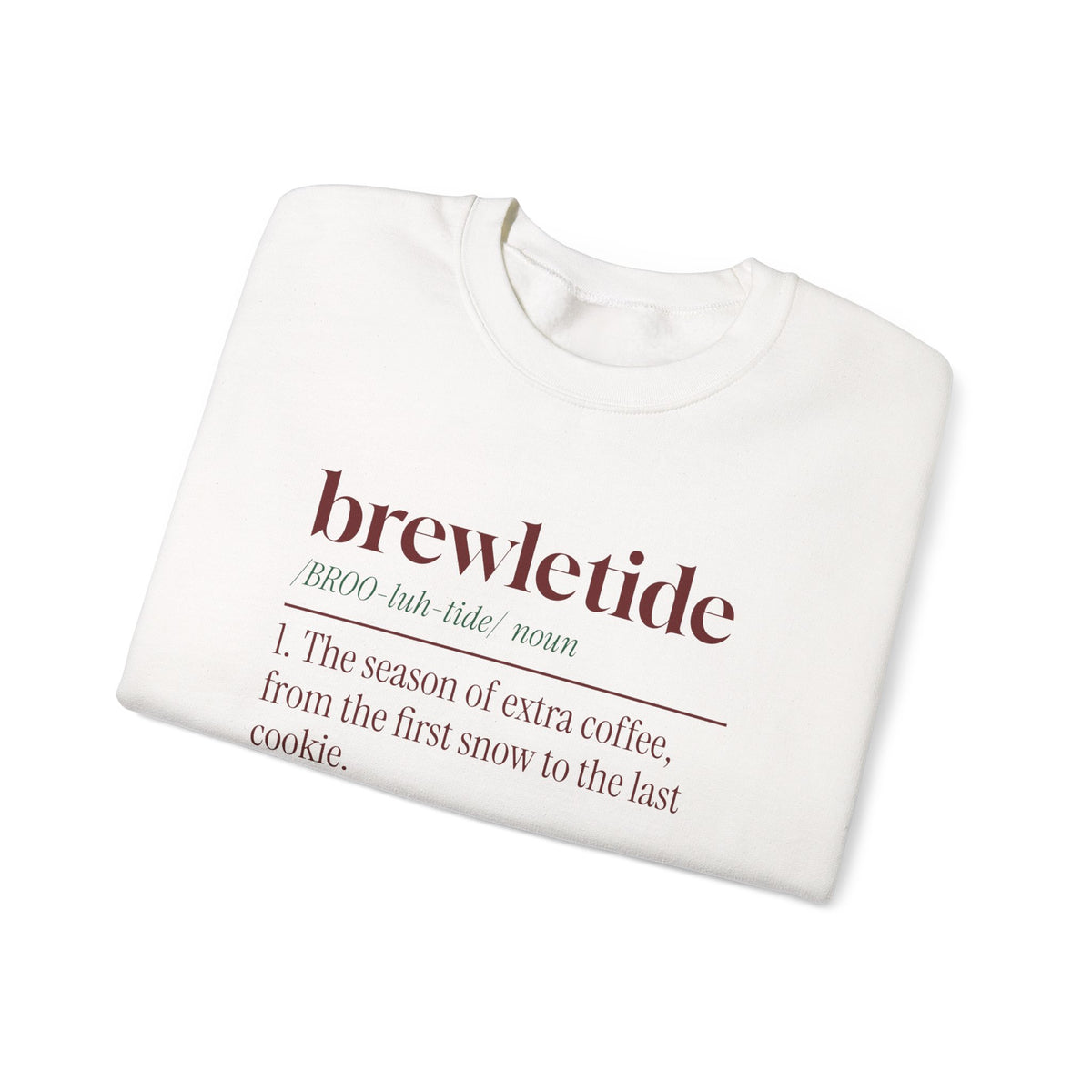 Funny Christmas Sweatshirt Brewletide Dictionary Definition