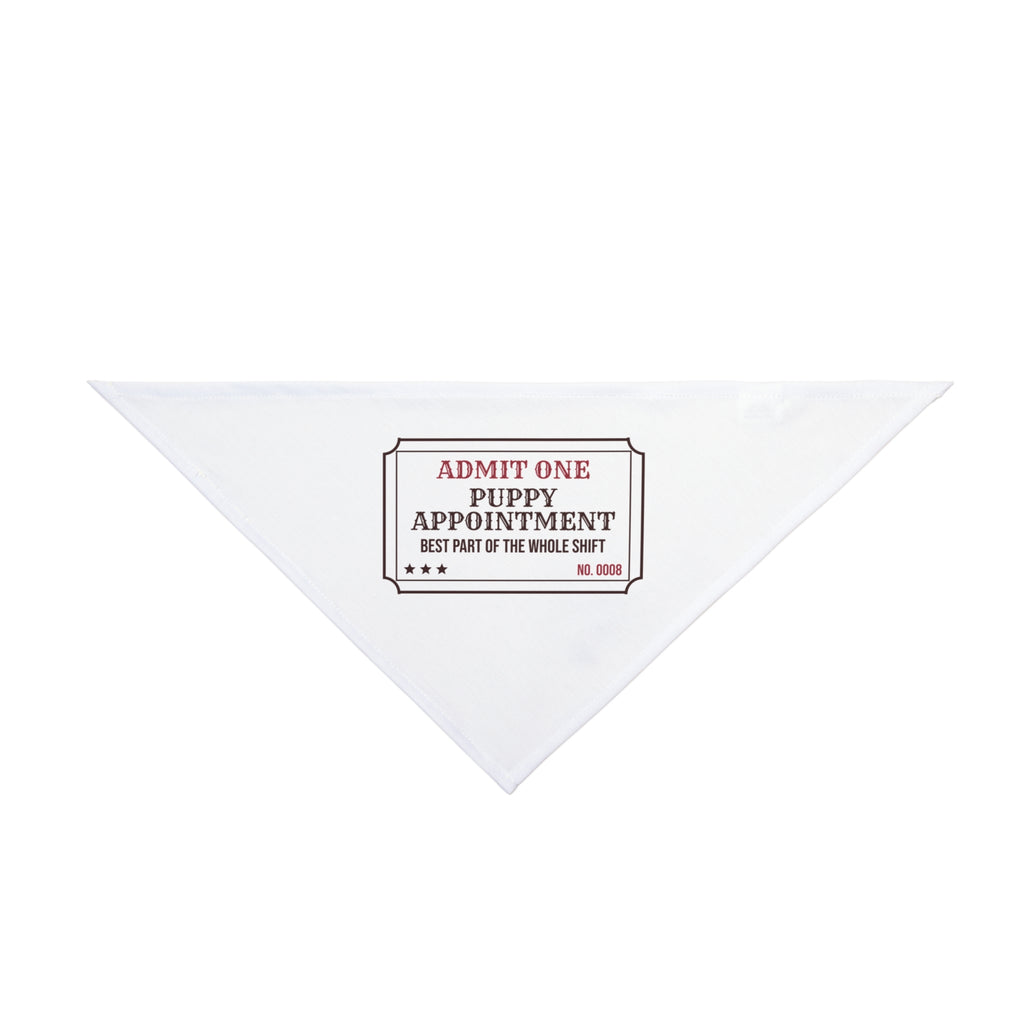 Funny Vet Tech Dog Bandana Puppy Appointment Ticket