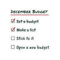 Funny Christmas Sticker December Budget Open A New Budget Checklist