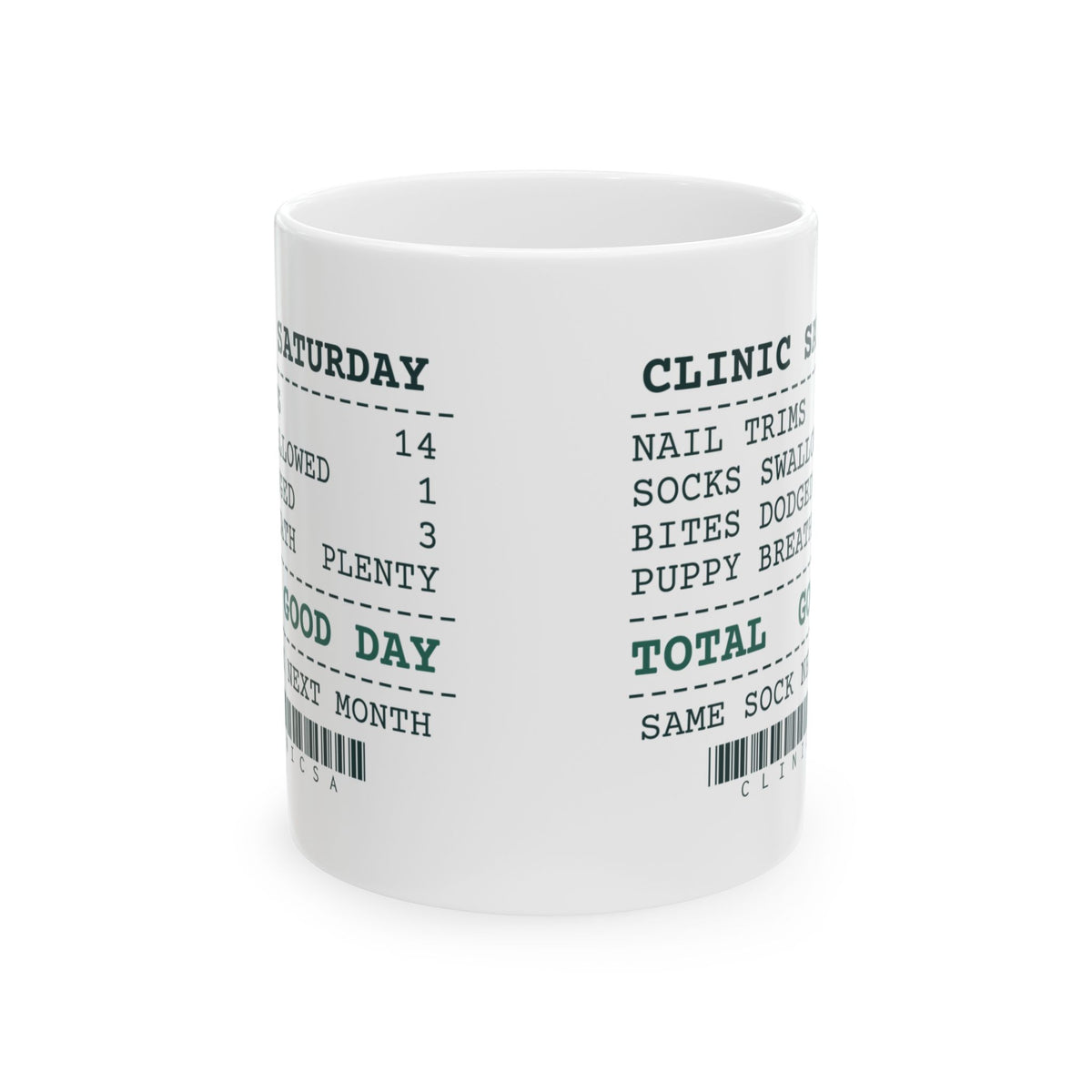 Funny Veterinarian Coffee Mug Socks Swallowed 1 Bites Dodged 3