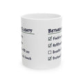 Funny Therapist Checklist Mug Between Clients For Counselors