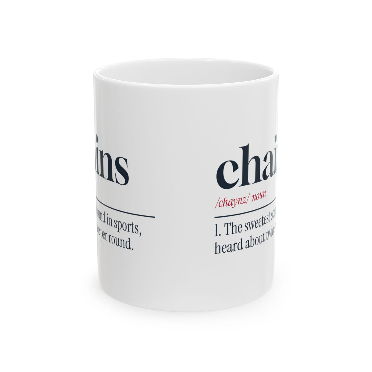 Funny Disc Golf Coffee Mug Chains Definition For Disc Golfers