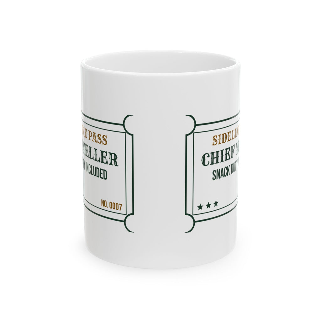 Soccer Mom Coffee Mug Chief Yeller Sideline Pass