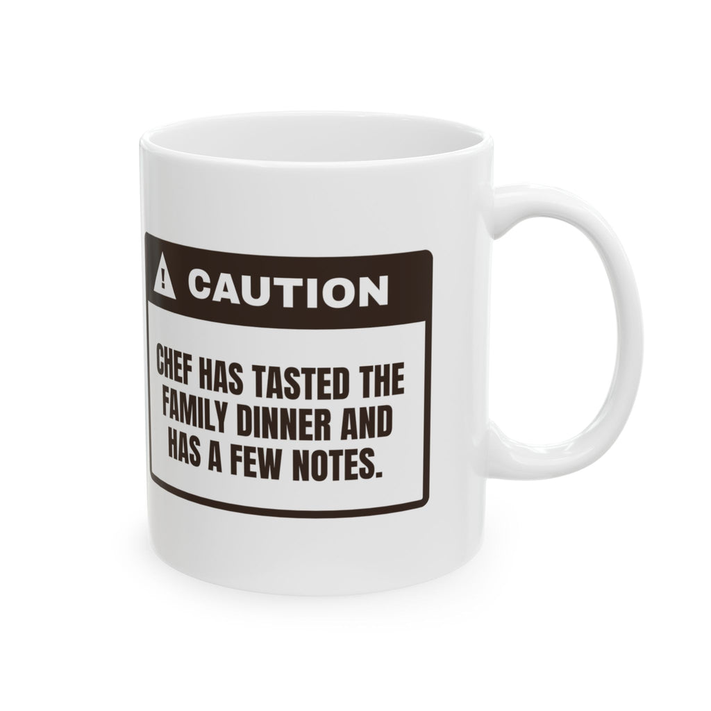 Funny Chef Coffee Mug Chef Tasted Dinner Has A Few Notes