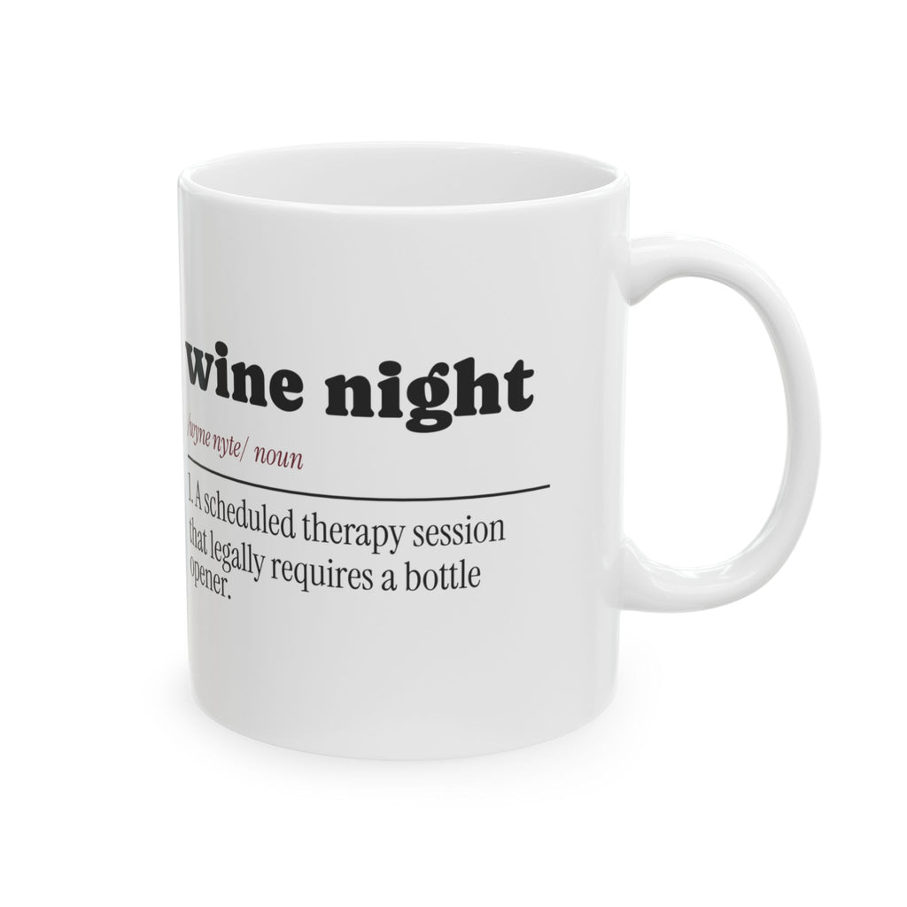 Wine Night Dictionary Coffee Mug Funny For Best Friends
