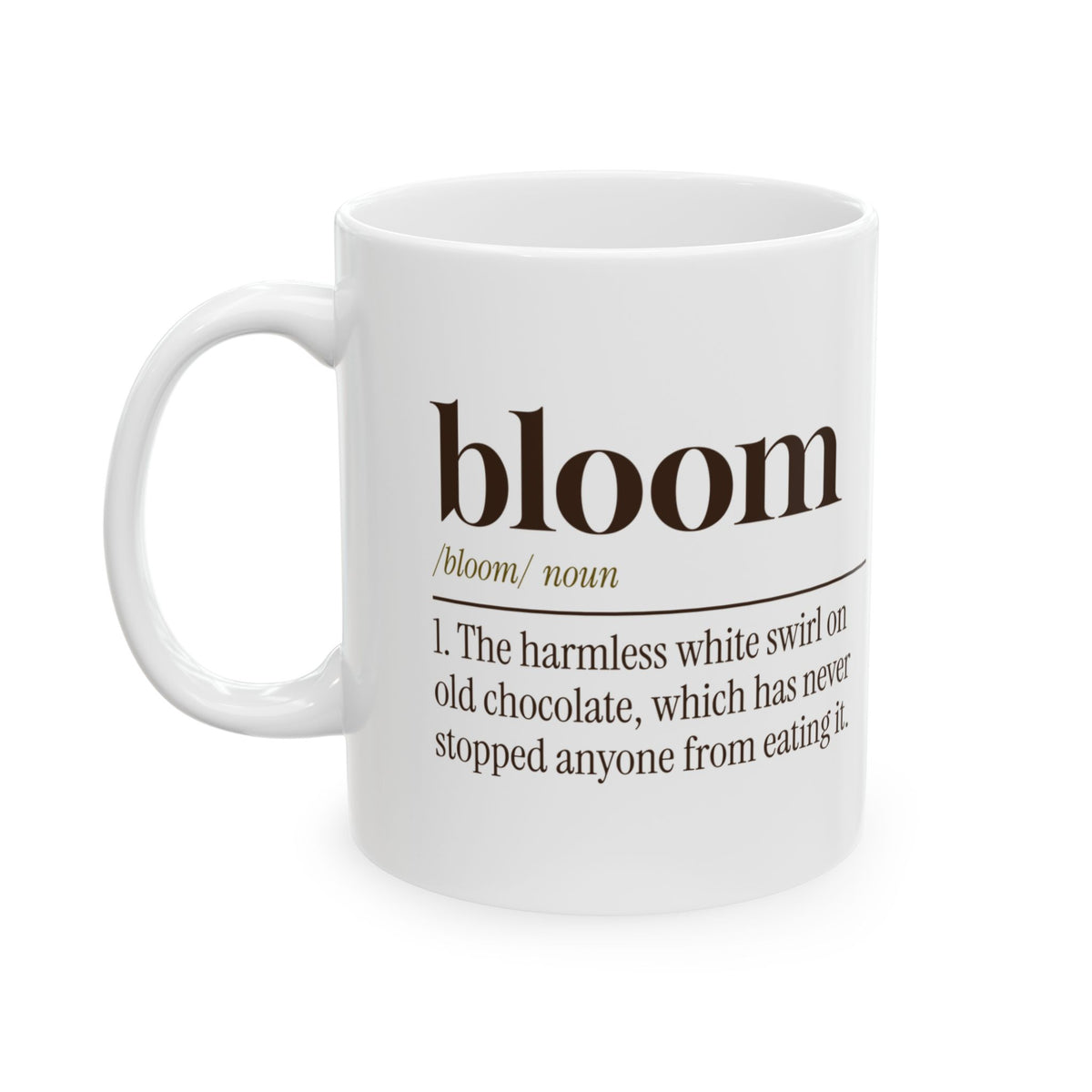 Funny Chocolate Coffee Mug Bloom Definition For Chocolate Lovers