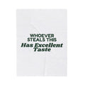 Funny White Elephant Throw Blanket Whoever Steals This Has Excellent Taste