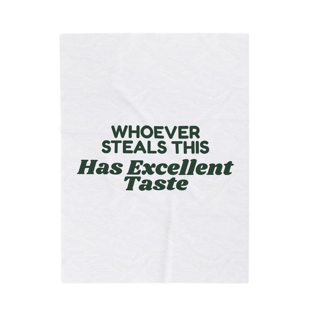 Funny White Elephant Throw Blanket Whoever Steals This Has Excellent Taste