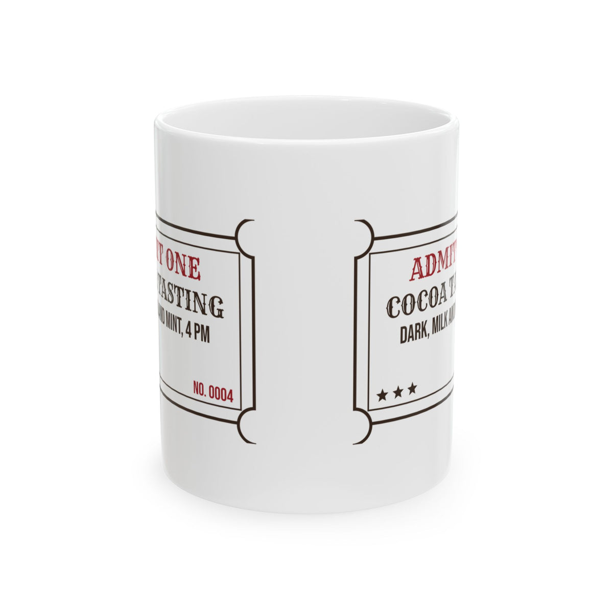 Hot Cocoa Coffee Mug Cocoa Tasting Ticket For Hot Chocolate Lovers