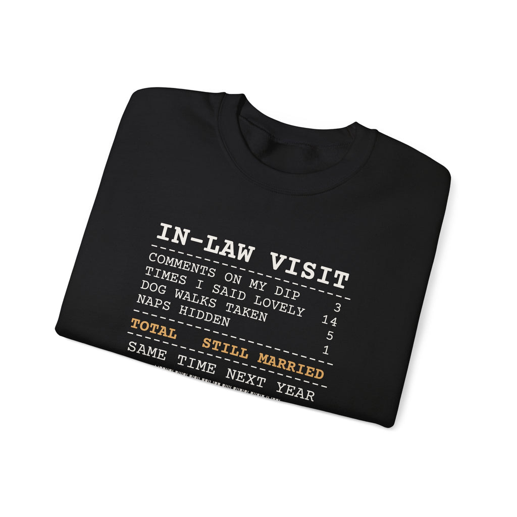 Funny Christmas In-Laws Sweatshirt Times I Said Lovely 14 Receipt