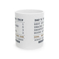 Funny Dad Coffee Mug Dad's Road Trip Receipt