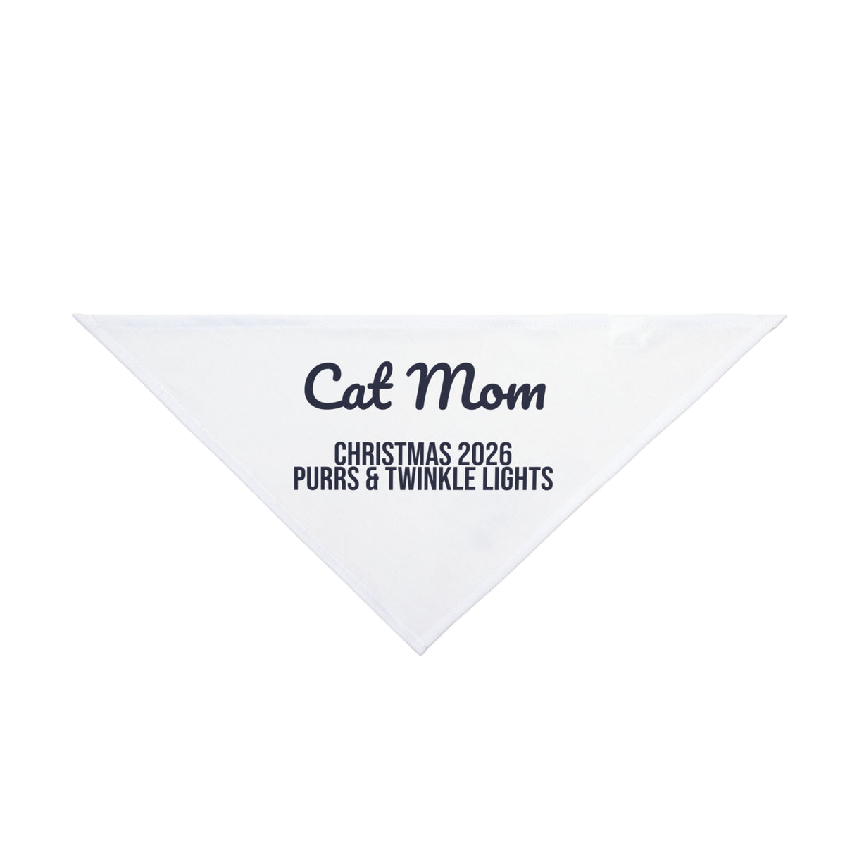 Cat Mom Christmas 2026 Dog Bandana Purrs And Twinkle Lights