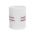 Christmas Coffee Mug For Mother In Law Lucky In Love And In-Laws