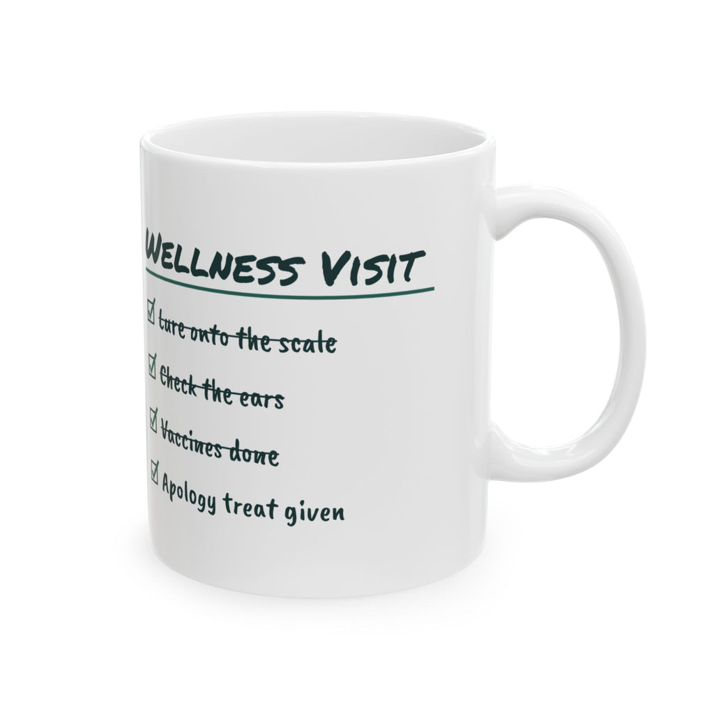 Funny Veterinarian Coffee Mug Vaccines Done Apology Treat Given