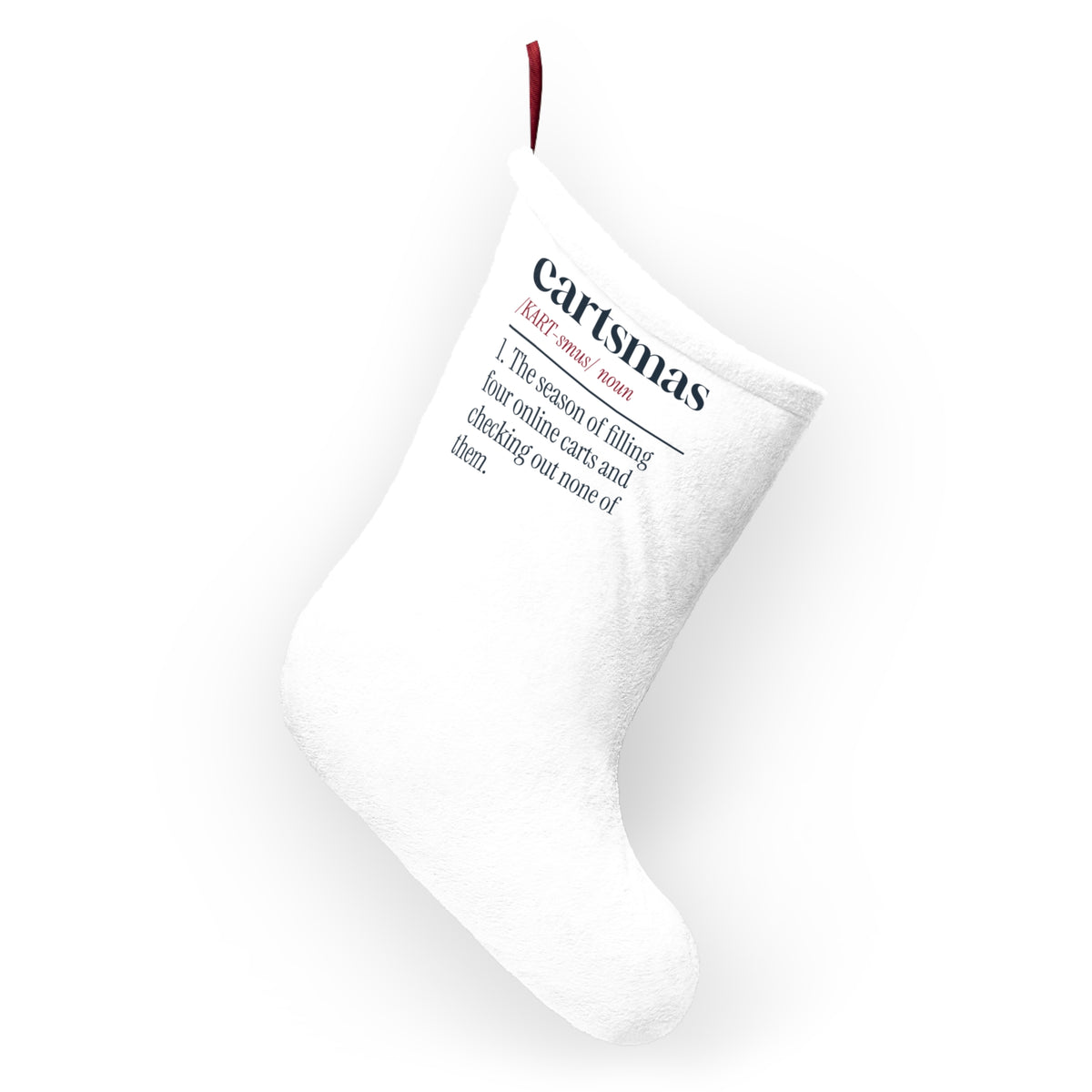 Funny Christmas Shopping Christmas Stocking Cartsmas Dictionary Definition