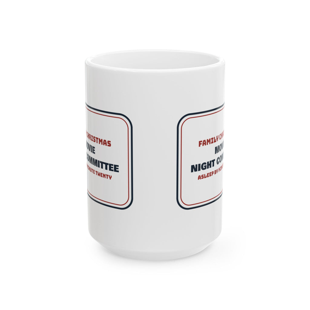 Funny Christmas Coffee Mug Movie Night Committee For Family