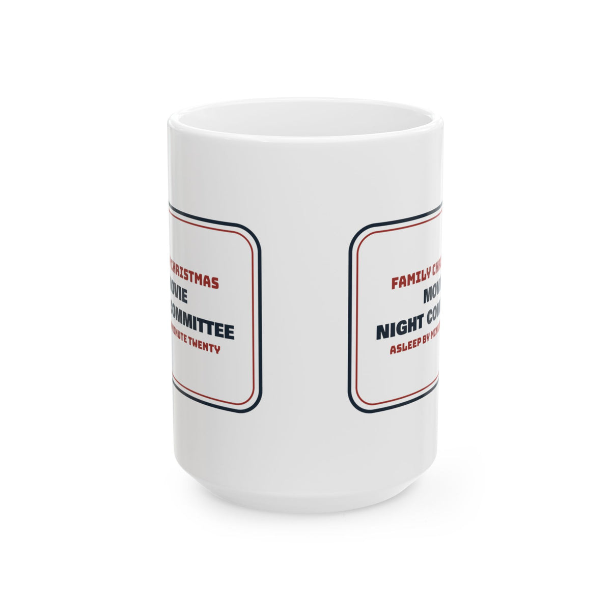 Funny Christmas Coffee Mug Movie Night Committee For Family