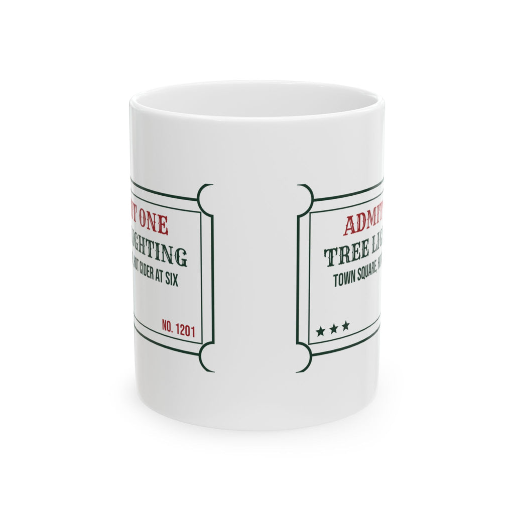 Cozy Christmas Coffee Mug Tree Lighting Hot Cider At Six Ticket
