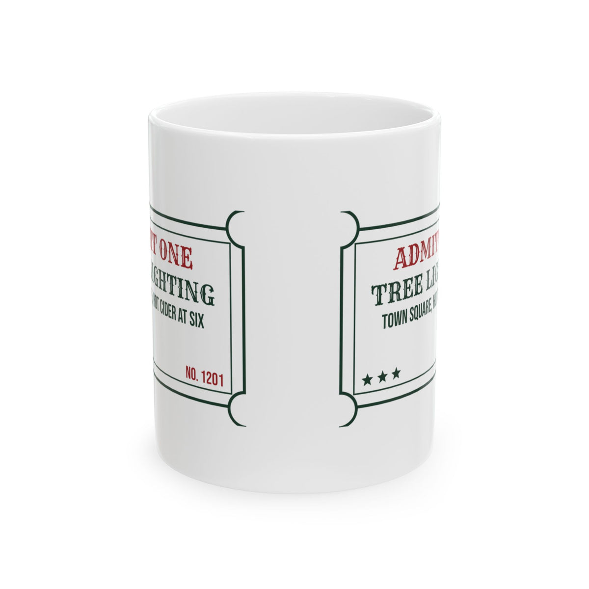 Cozy Christmas Coffee Mug Tree Lighting Hot Cider At Six Ticket