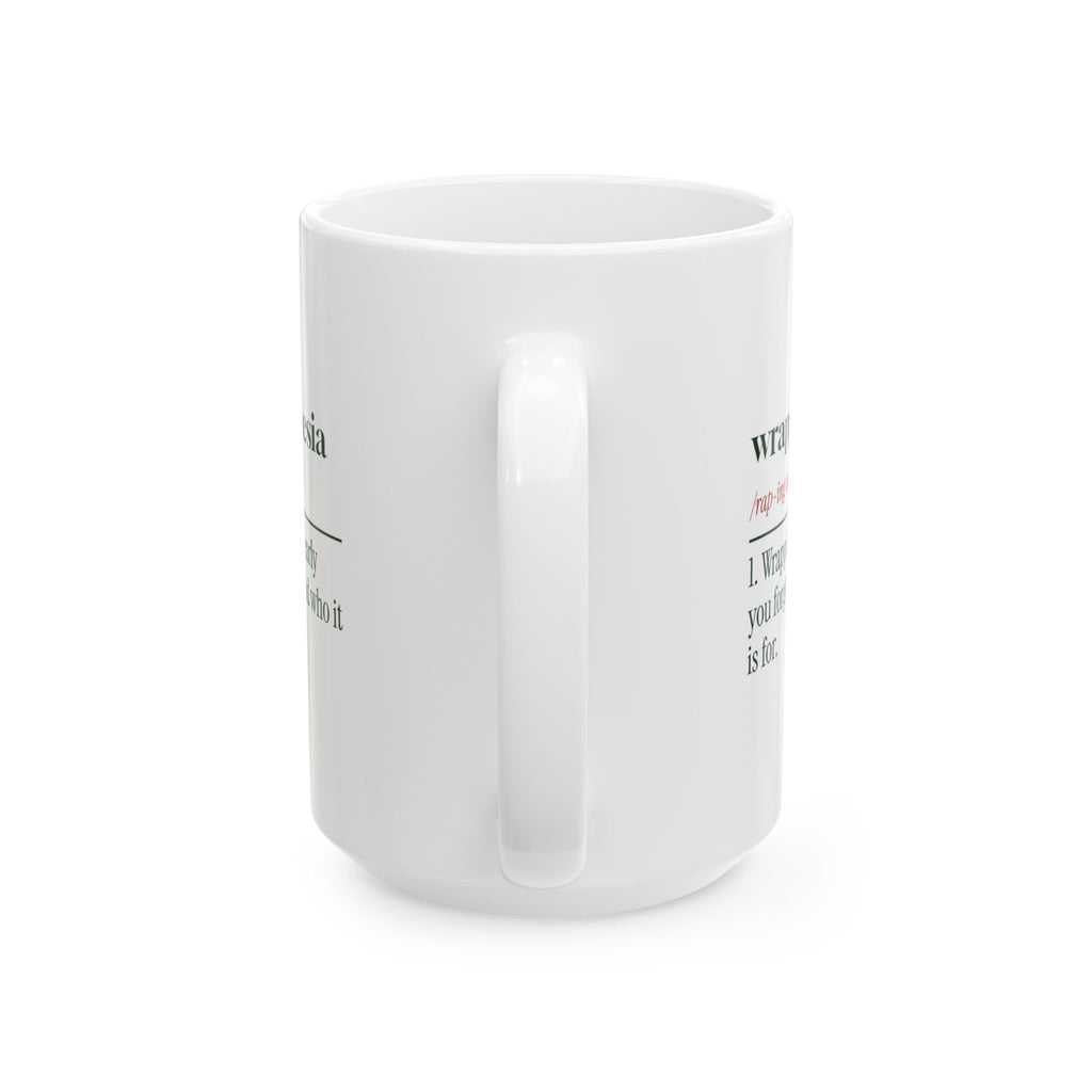 Funny Christmas Coffee Mug Wrapping Amnesia Dictionary For Shoppers