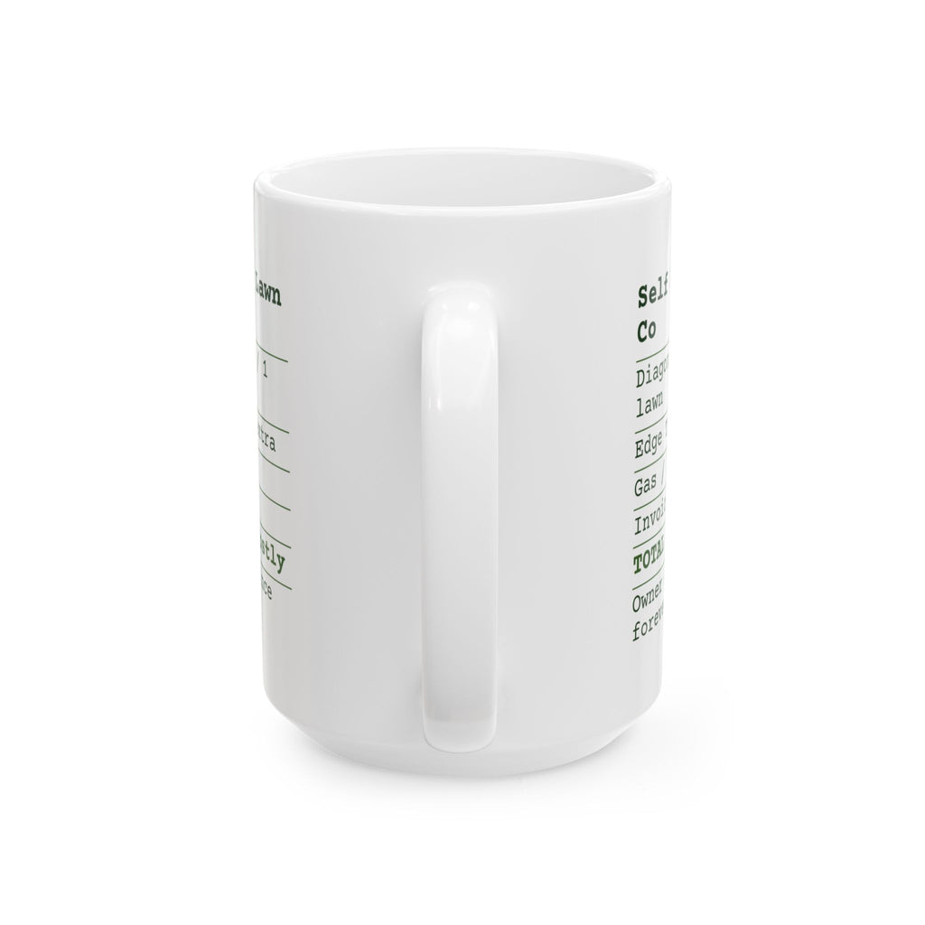 Funny Lawn Dad Coffee Mug Lawn Service Invoice For Dad